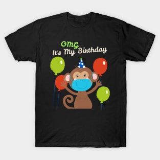 OMG It's My Birthday Monkey Chimp T-Shirt